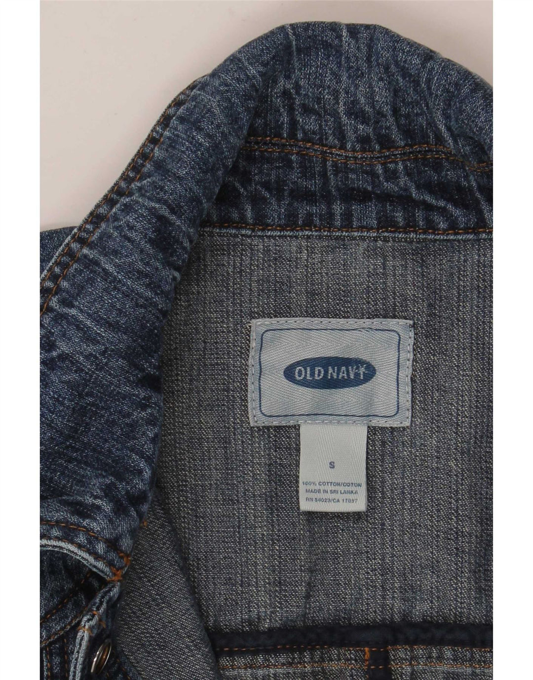 Женская джинсовая куртка Old Navy 10, маленький синий хлопок, Великобритания
