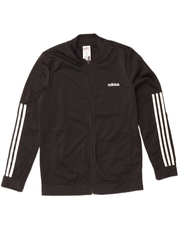 ADIDAS Womens Tracksuit Top Jacket UK 16/18 Large Black Polyester Vintage Adidas and Second-Hand Adidas from Messina Hembry 