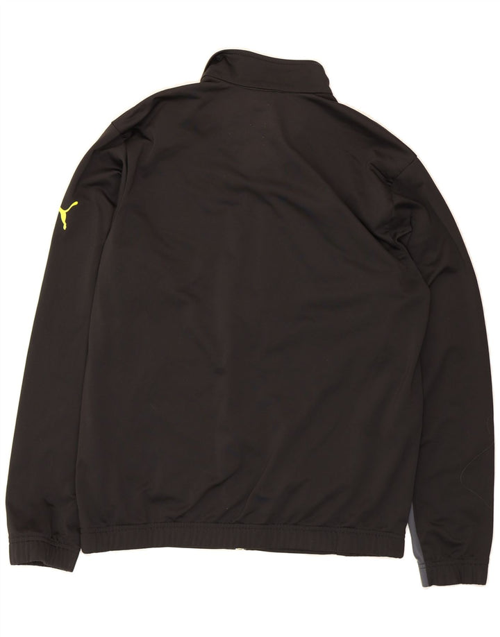 PUMA Mens Tracksuit Top Jacket Medium Black Colourblock Polyester Vintage Puma and Second-Hand Puma from Messina Hembry 