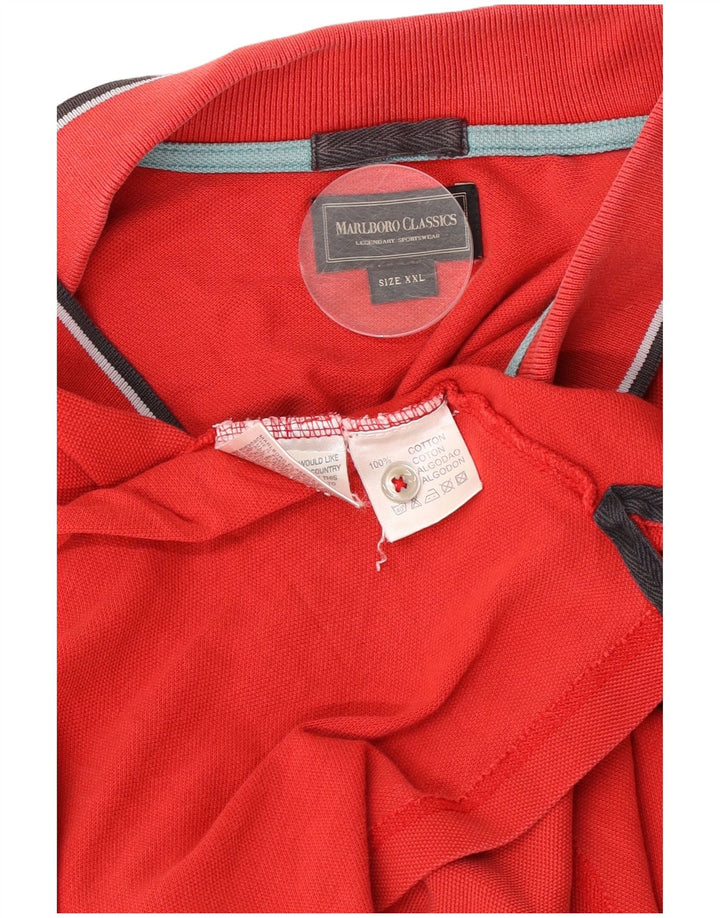 Мужская рубашка-поло Marlboro Classics 2XL, красный хлопок