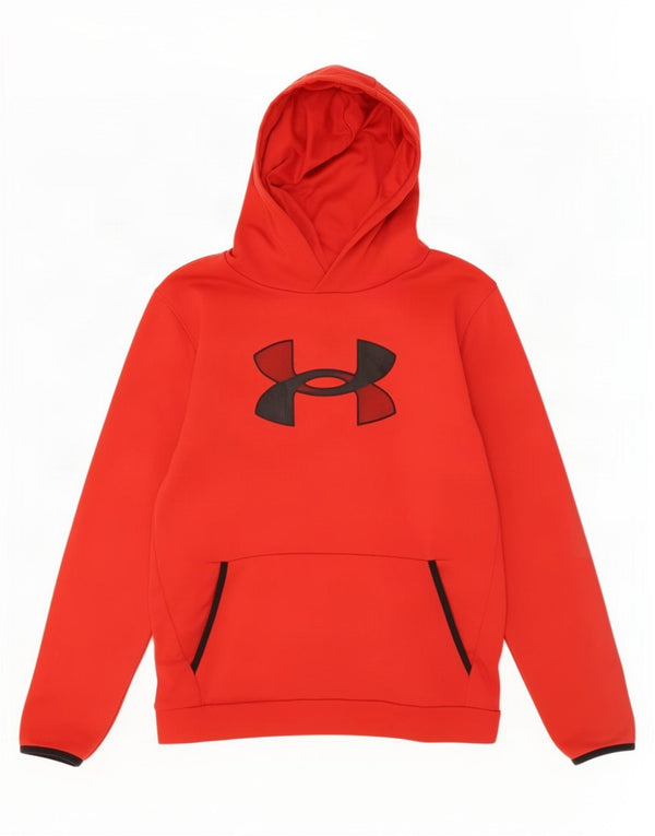 Джемпер с капюшоном Under Armour для мальчиков 13–14 лет, красный полиэстер, размер XL