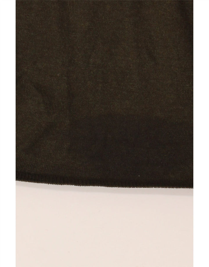 Женский открытый кардиган ZARA UK 10, маленький цвет хаки, вискоза