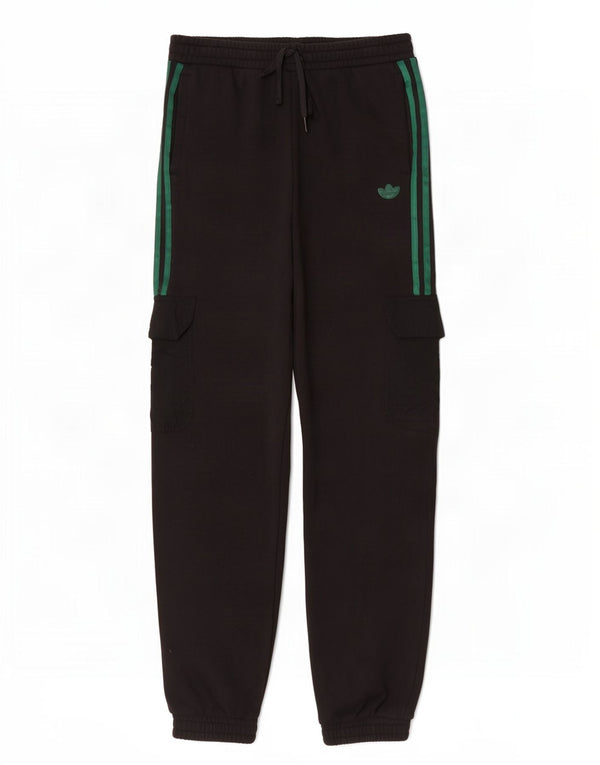 Женские брюки-карго Adidas Joggers UK 14, средний черный хлопок