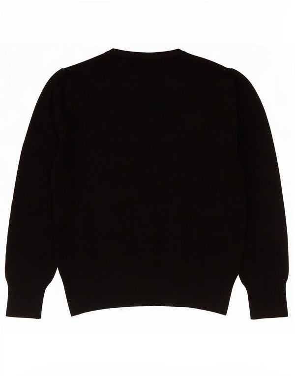 Marks & Spencer Womens Cardigan Sweater UK 12 Medium Black Viscose