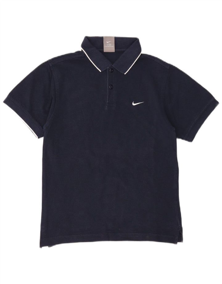 NIKE Boys Polo Shirt 11-12 Years Medium Navy Blue