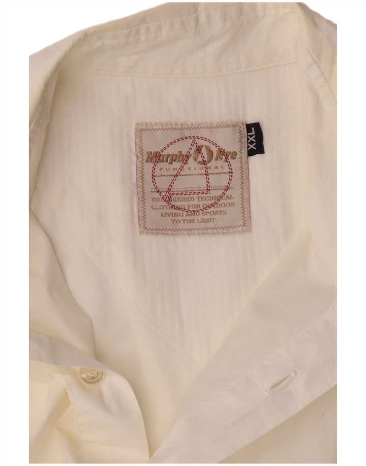 Мужская рубашка с коротким рукавом Murphy & Nye 2XL Off White