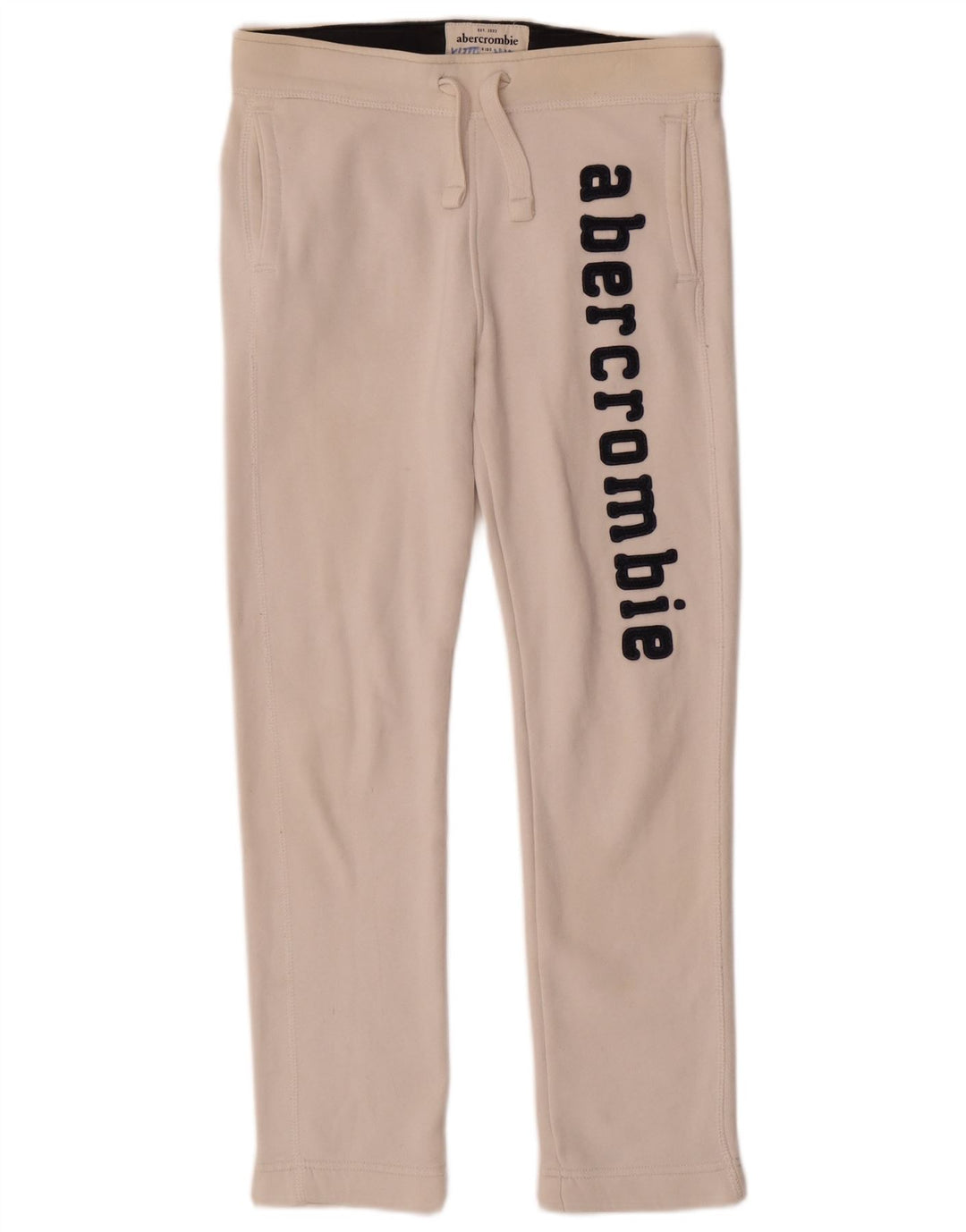Abercrombie & Fitch Спортивные брюки для мальчиков 13-14 лет, средние, белые