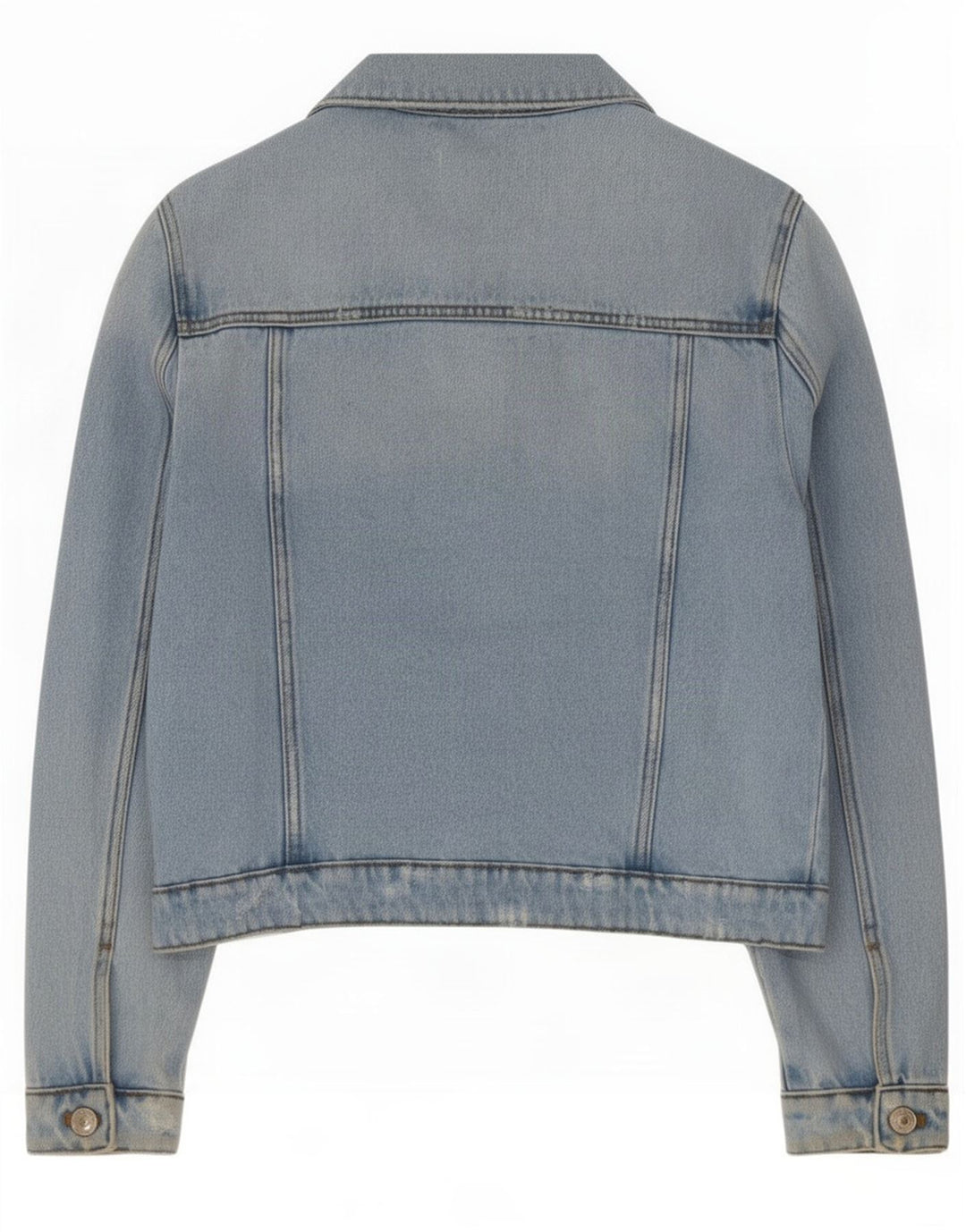 Джинсовая куртка с потертостями Zara для девочек 11-12 лет, синяя, хлопок