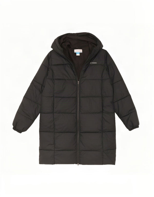 Columbia Womens Hooded Oversized Padded Coat UK 16 Large Black
