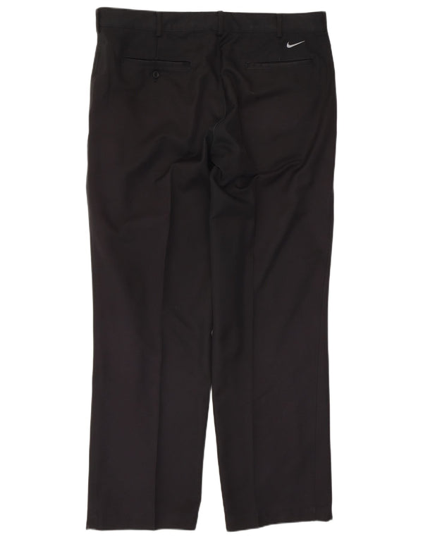 Мужские прямые брюки чинос NIKE Dri Fit W36 L32, черный полиэстер