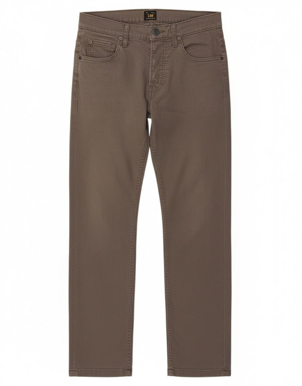 Мужские узкие повседневные брюки Lee Powell W29 L28, серые, хлопковые