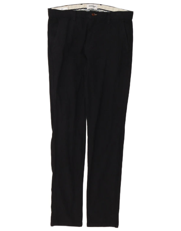Мужские брюки-чиносы Jack & Jones W32 L34, черные, хлопковые