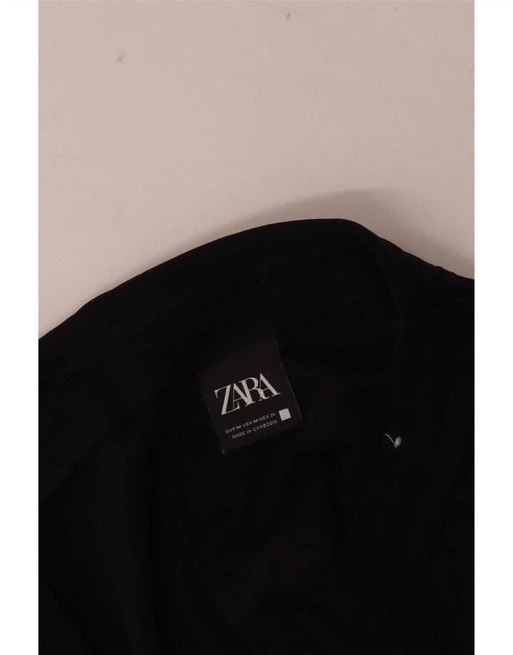Женские прямые брюки чинос Zara Medium W31 L28, черные
