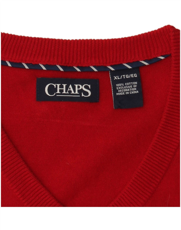 Мужская майка Chaps XL, красный хлопок