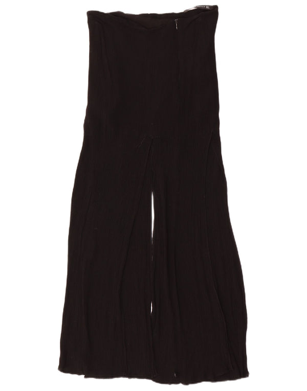 Женские повседневные широкие брюки Zara, маленькие W26 L37, черные