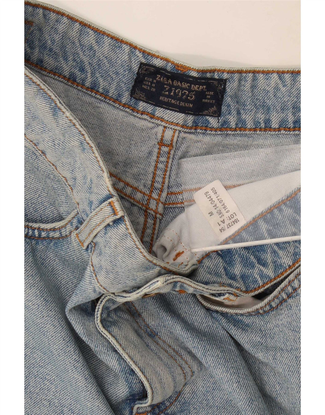 Женская джинсовая юбка Zara Medium W28 Синяя