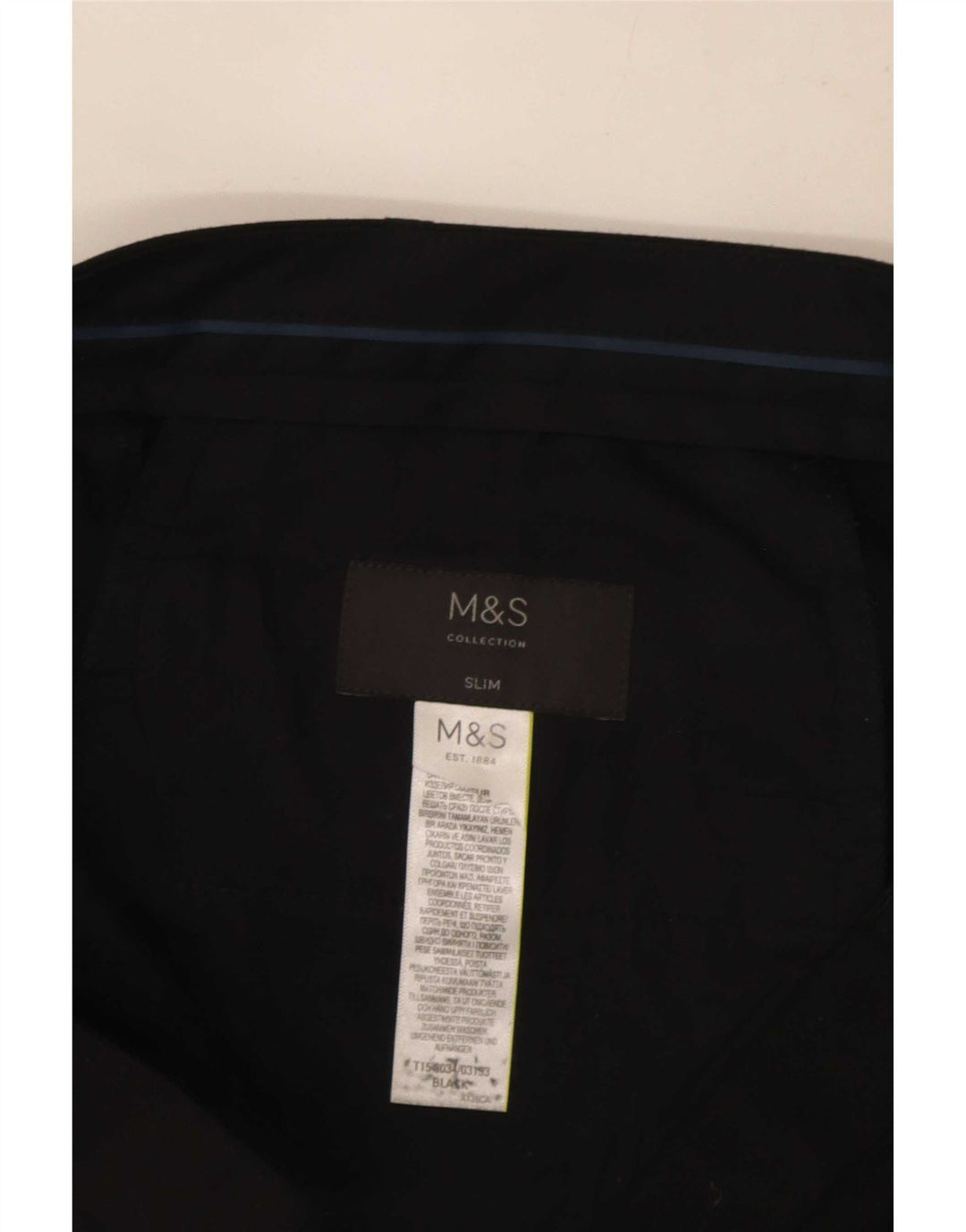 Мужские брюки узкого кроя Marks & Spencer W34 L32 черные