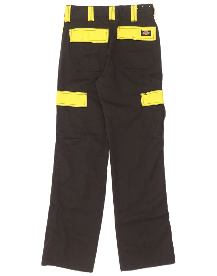 Мужские прямые брюки-карго Dickies W26 L31, черные, полиэстер с цветными блоками