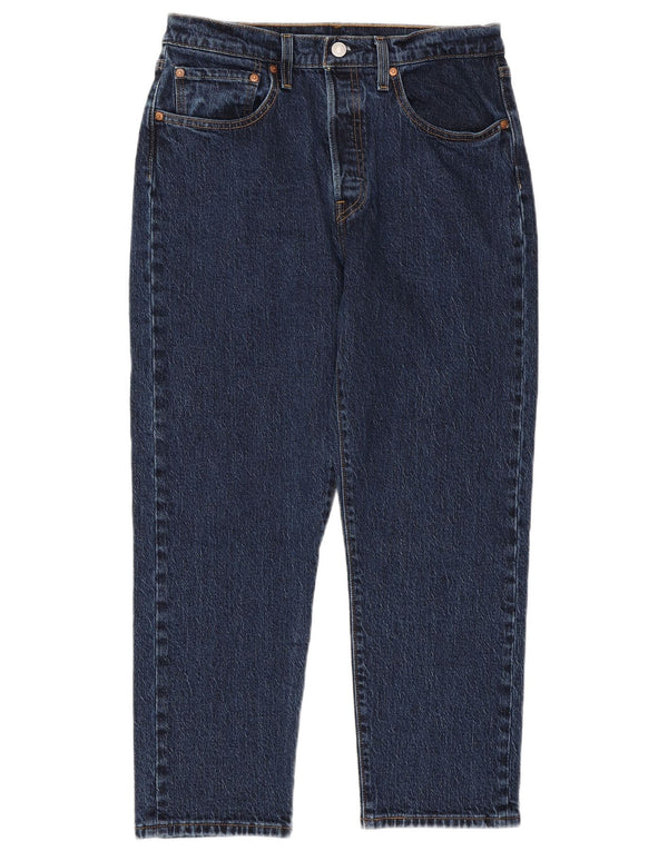 Женские прямые джинсы Levi's 501 с высокой посадкой W30 L26, синие, хлопок