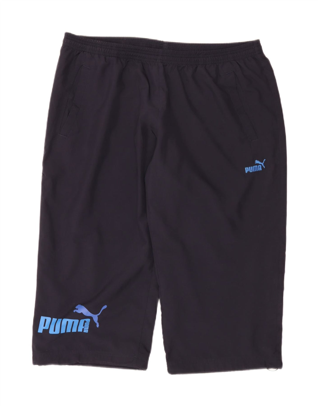 Мужские спортивные брюки-капри Puma XL темно-синие из полиэстера