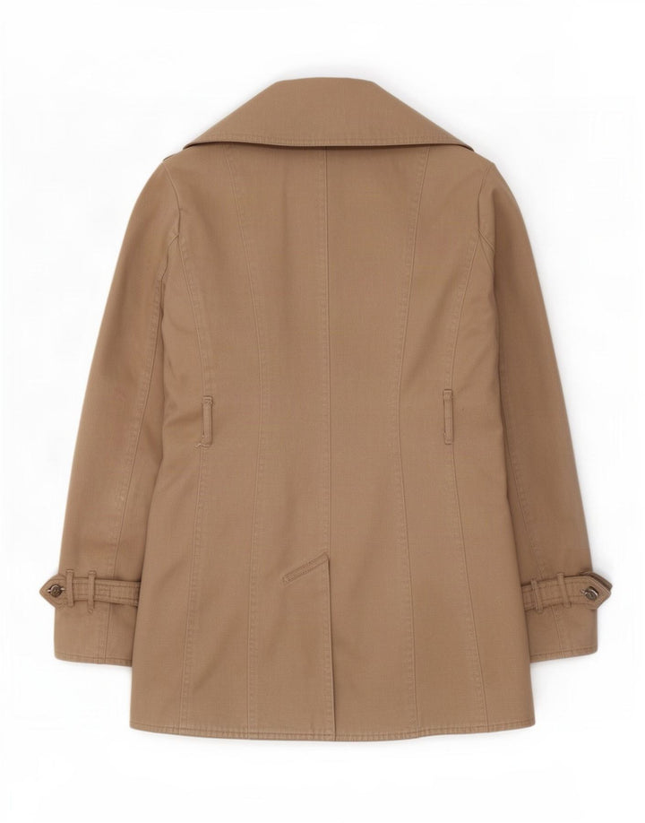 Женский тренч Massimo Dutti UK 14, средний бежевый, хлопок