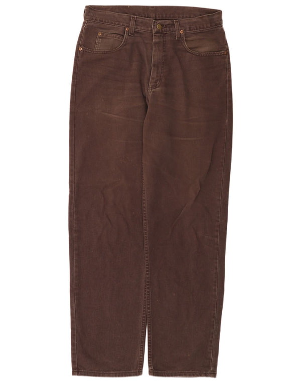 Мужские прямые джинсы Lee Kansas W34 L32, коричневый хлопок