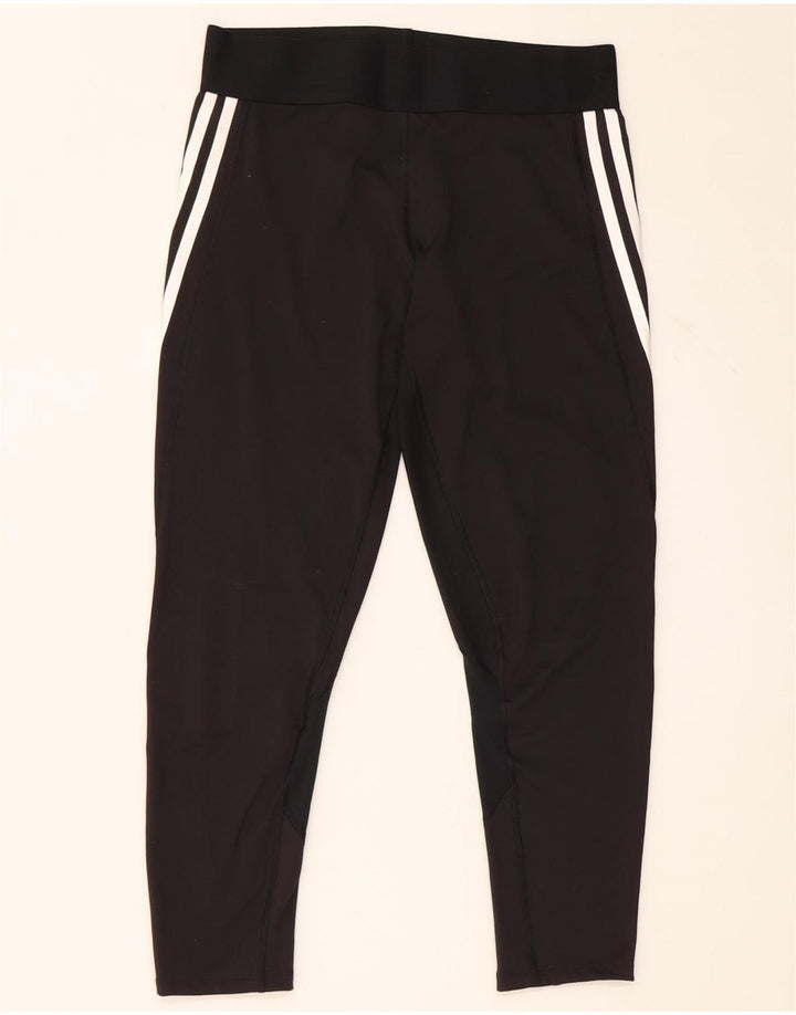 Женские леггинсы Adidas Aeroready UK 12/14, средний черный полиэстер