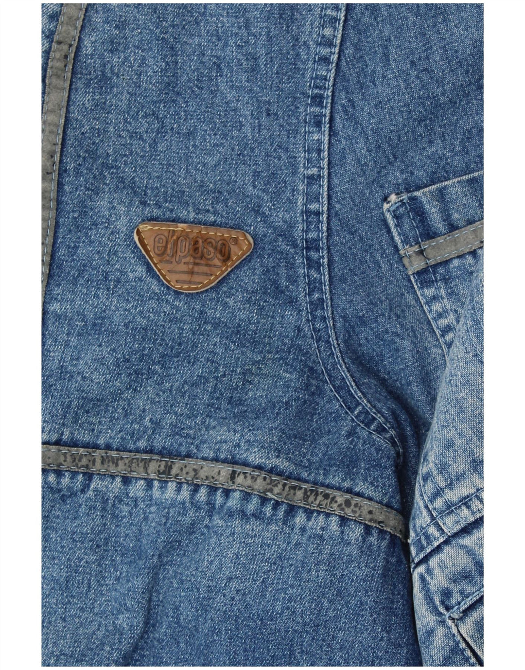 Мужская джинсовая куртка из шерпы VINTAGE UK 42 XL, синяя