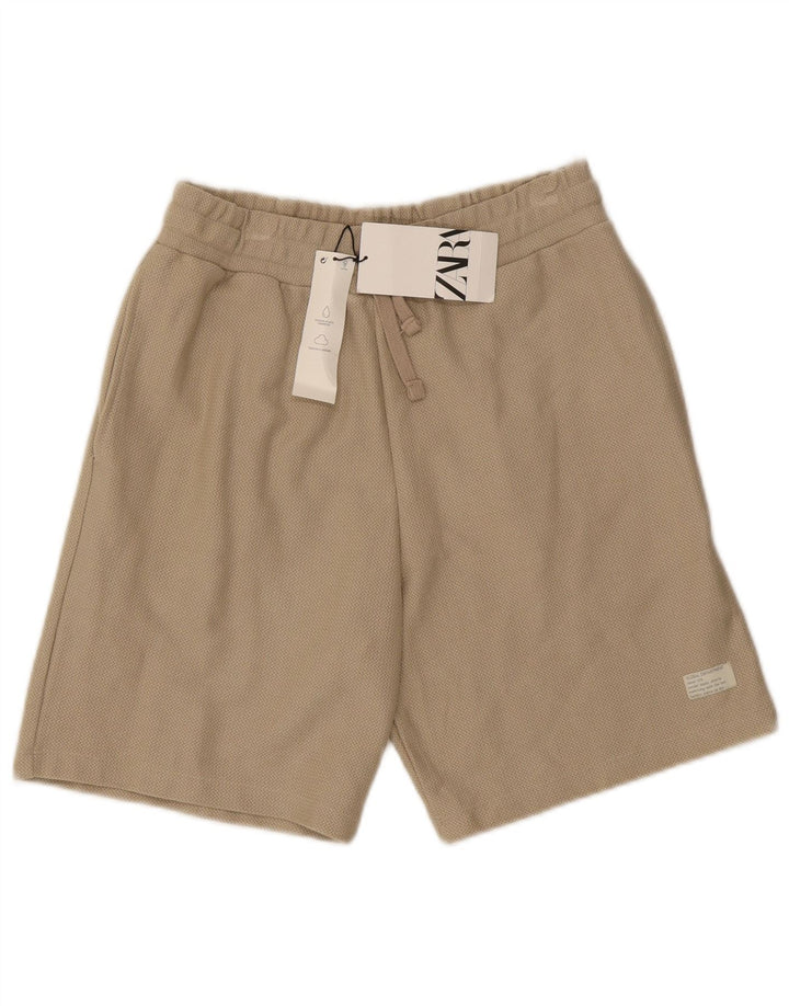 Мужские шорты чинос Zara Medium W31, бежевый хлопок