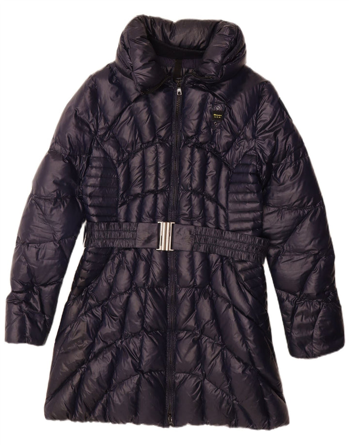 Женское стеганое пальто Blauer UK 18 XL, темно-синий полиэстер