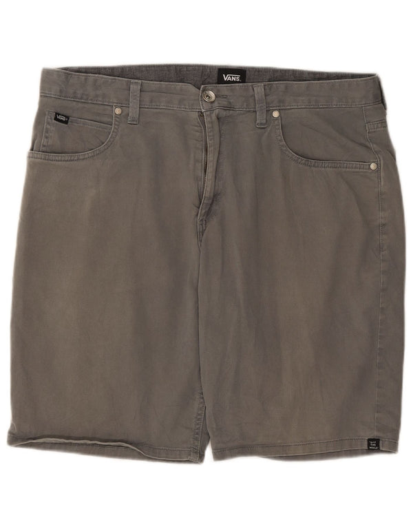Vans Mens Casual Shorts W34 Large Grey Cotton