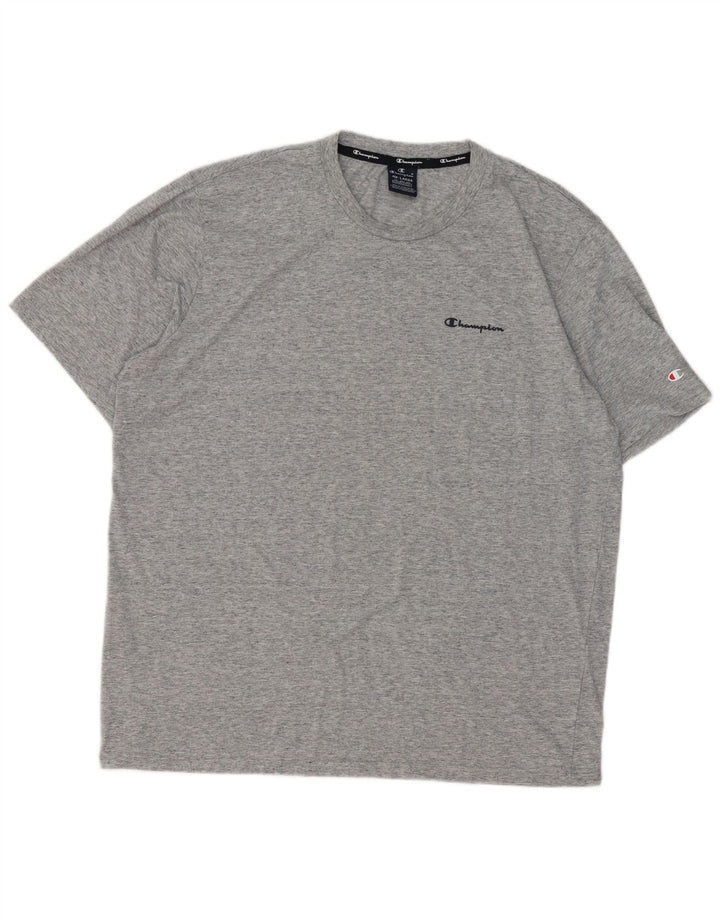 Мужская футболка Champion Top 4XL Серая в крапинку