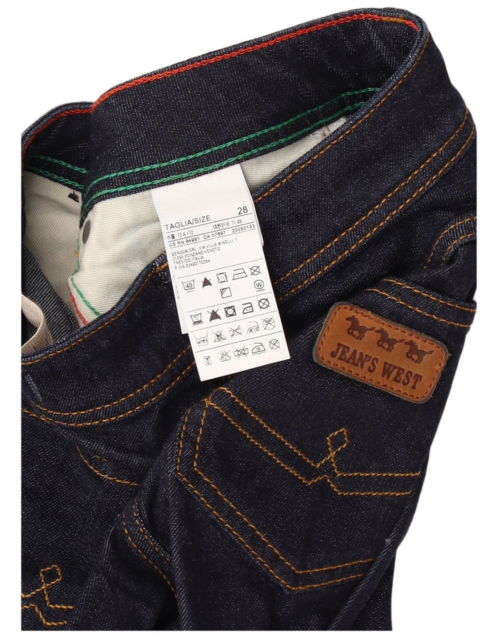 Джинсы Jean's West Женские расклешенные джинсы W28 L34 Темно-синий хлопок