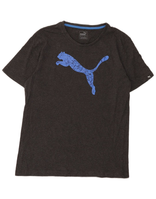 Мужская футболка с рисунком Puma, средний серый цвет