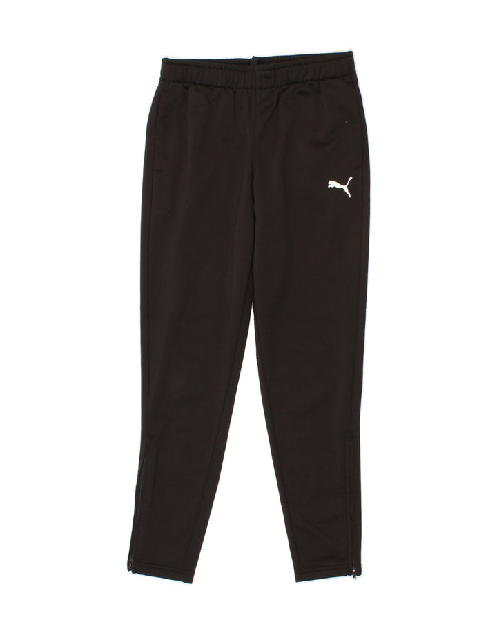 PUMA Boys Tracksuit Trousers 9-10 Years Medium Black Polyester Vintage Puma and Second-Hand Puma from Messina Hembry 