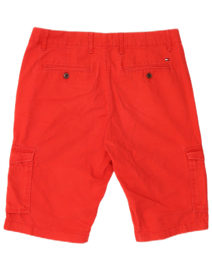 Мужские шорты карго Tommy Hilfiger W31, средний красный хлопок