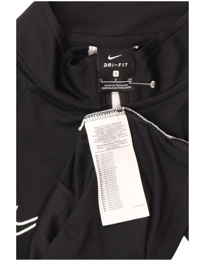 Мужская спортивная куртка Nike Dri Fit, маленькая черная полиэстер с цветными блоками