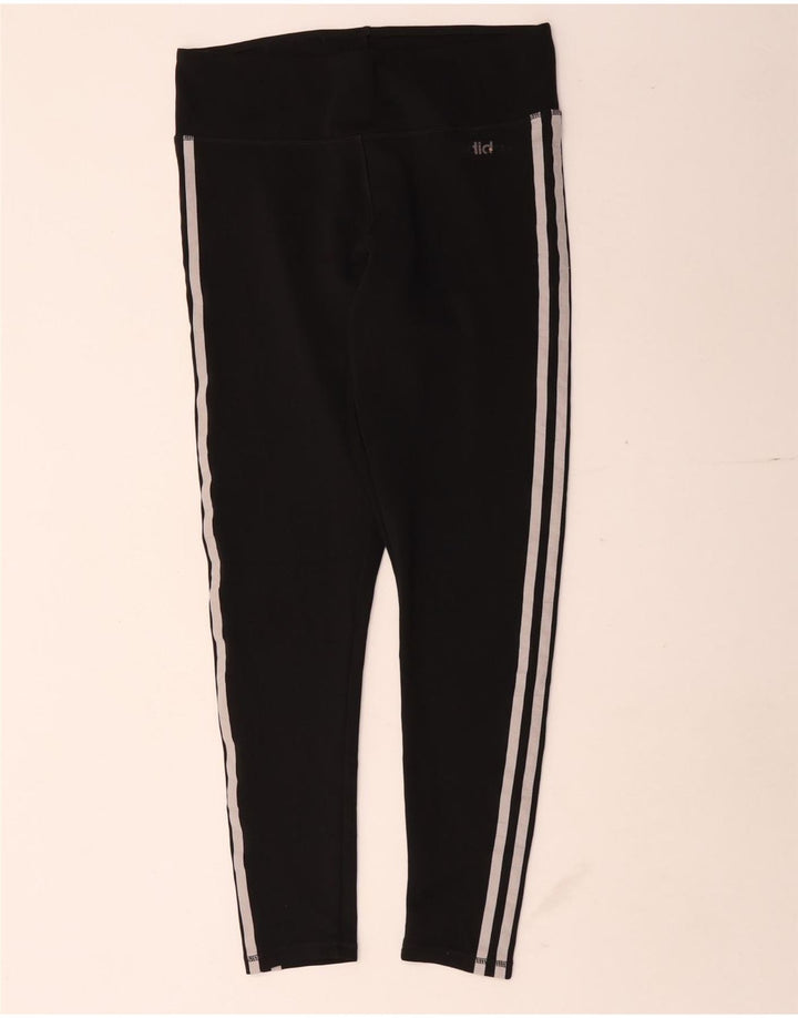 Женские леггинсы-капри Adidas Climalite UK 12/14, средние, черные