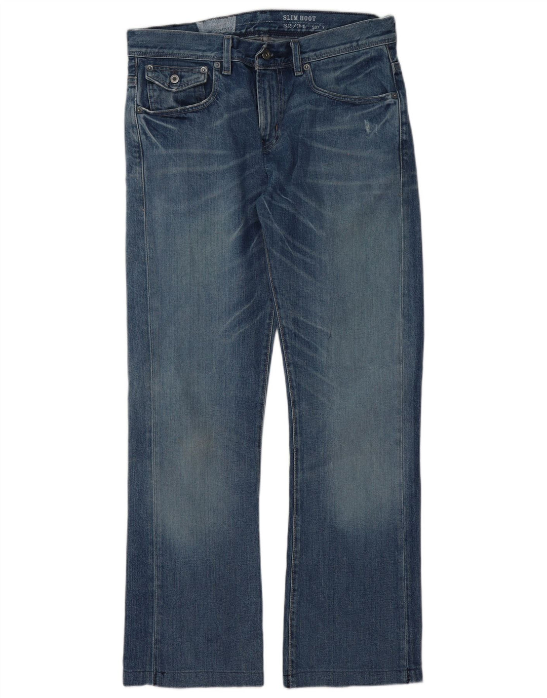 Женские узкие джинсы Levi's Bootcut W32 L31, синие, хлопок