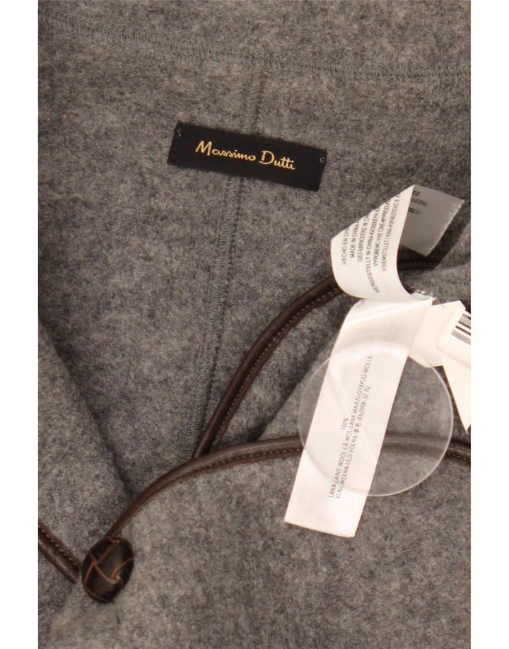 Женский пиджак Massimo Dutti на 2 пуговицах, EU 42, большой, серый, шерстяной