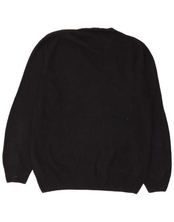 Женский джемпер с v-образным вырезом Guess By Marciano UK 18 XL, черная шерсть