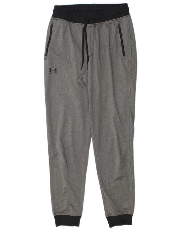 Мужские спортивные брюки Under Armour Cold Gear, брюки для бега, маленькие серые
