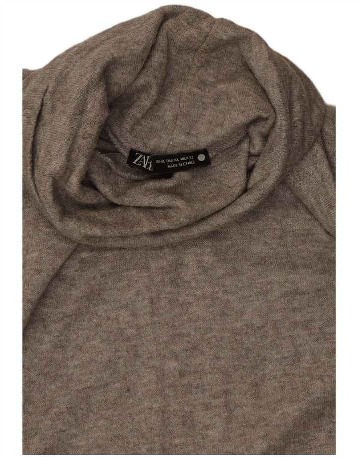 Женский топ Zara с длинным рукавом UK 18 XL, серый