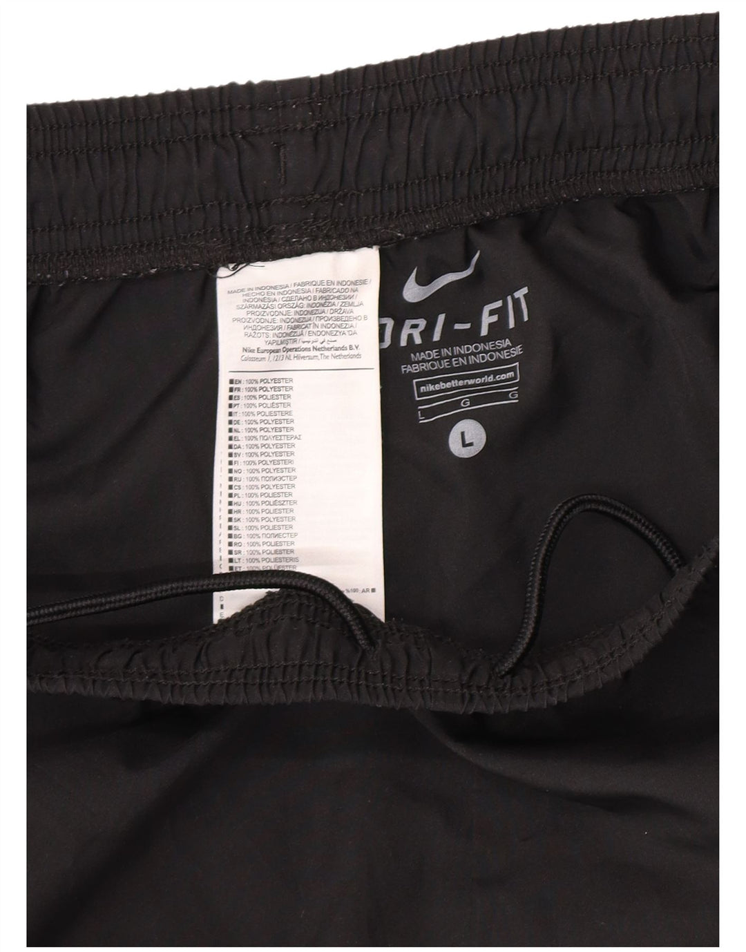 Мужские спортивные шорты Nike Ascoli Calcio 1898, большие черные, полиэстер