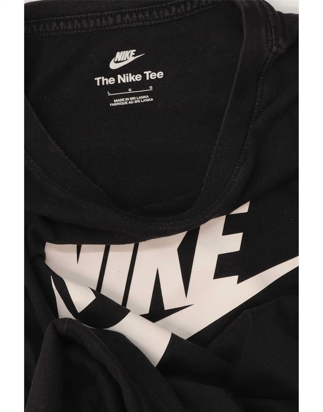 Мужская футболка с рисунком Nike, большая черная