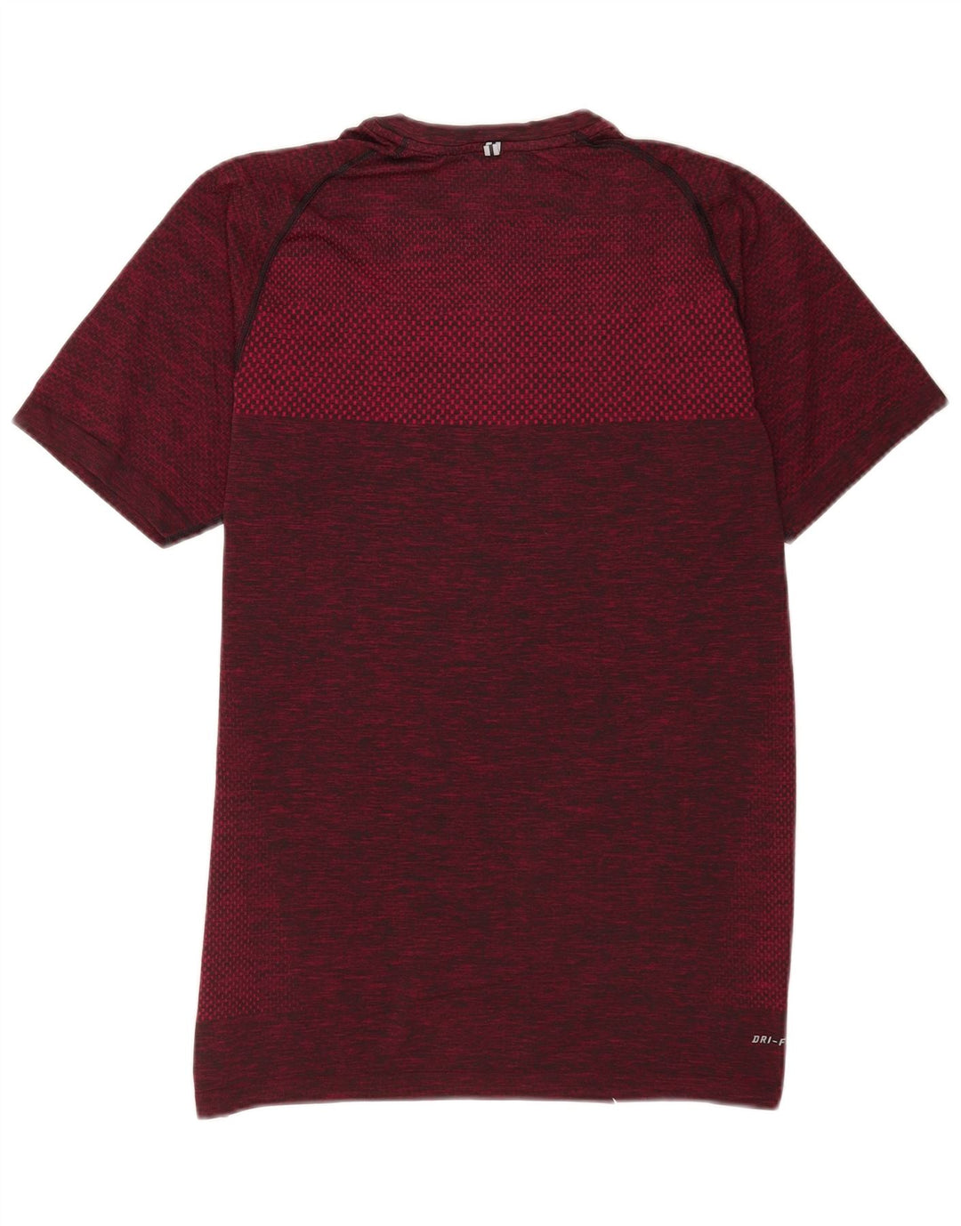 Мужская футболка Nike Dri Fit среднего цвета, бордовая с крапинками