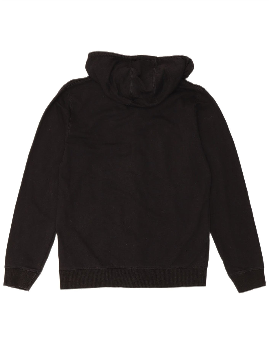 Мужской свитер с капюшоном на молнии CONVERSE, маленький черный, хлопковый