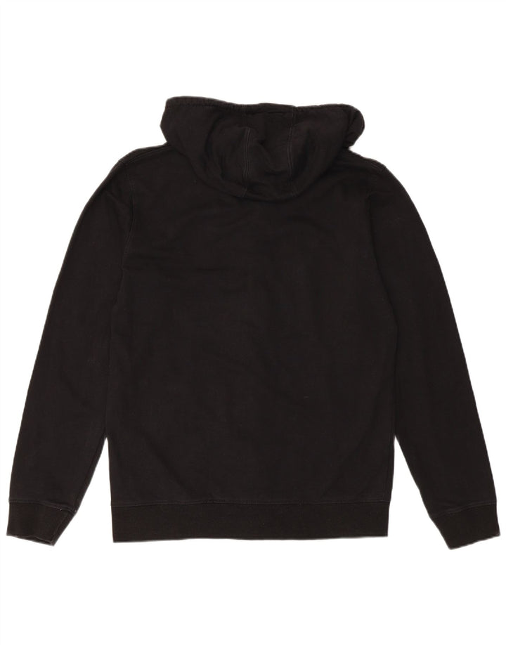 Мужской свитер с капюшоном на молнии CONVERSE, маленький черный, хлопковый