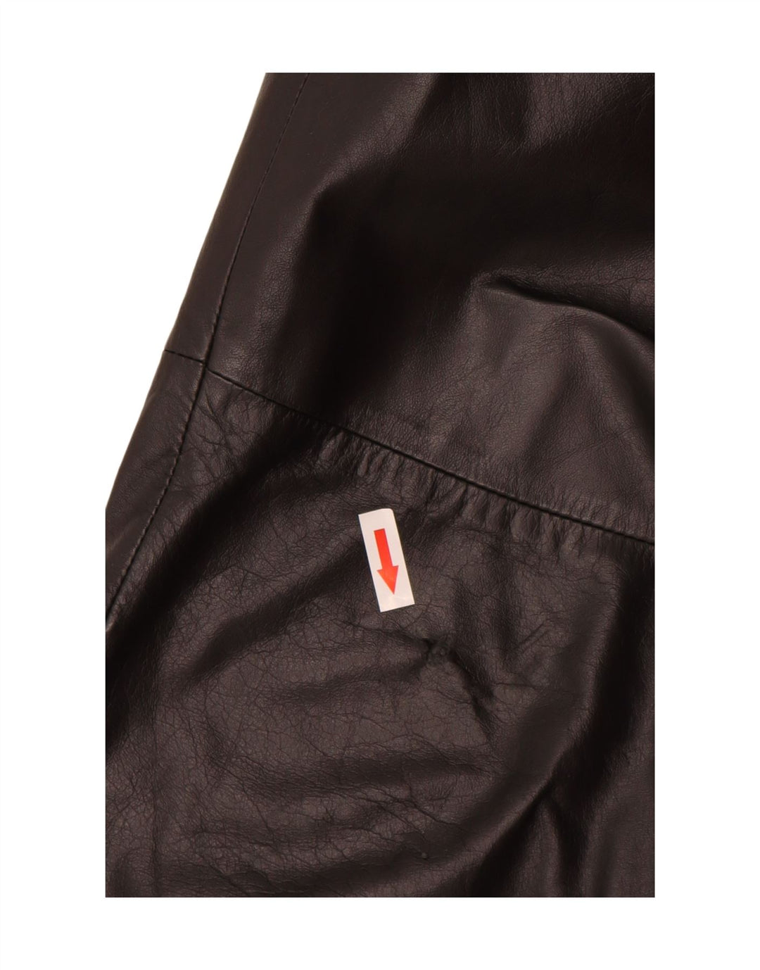 Винтажные женские кожаные брюки с пряжками EU 38 Medium W28 L30 Черные кожаные