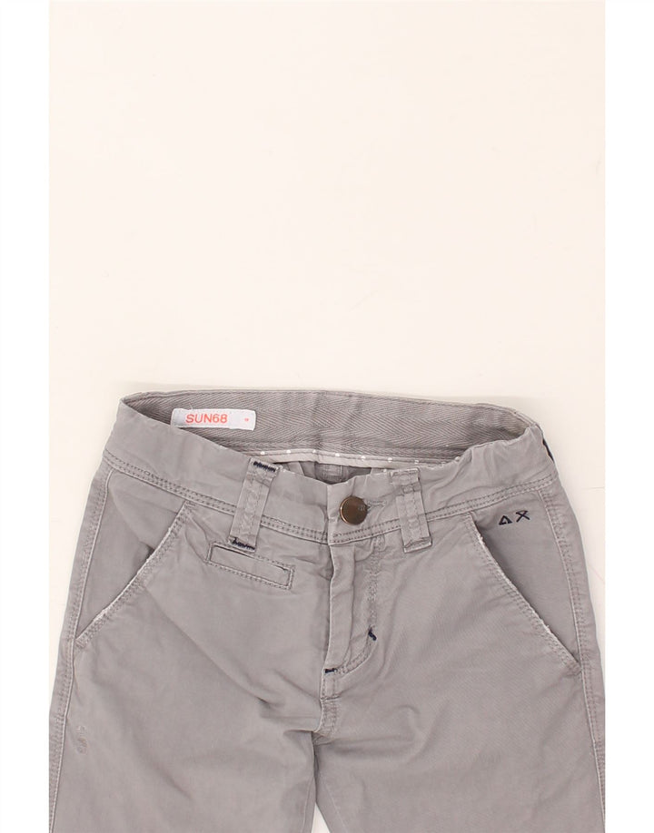 SUN68 Boys Straight Chino Trousers 3-4 Years Grey Cotton | Vintage Sun68 | Thrift | Second-Hand Sun68 | Used Clothing | Messina Hembry 